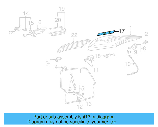 License Plate Bracket Insulator 8H0853419A - View 29