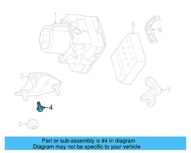 ABS Control Unit Bolt N-902-452-05 - View 9