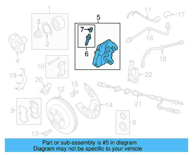 Disc Brake Caliper 7L6-615-149-A - View 13