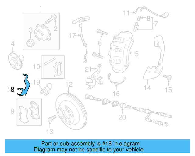 Brake Hose Bracket 7P0-614-514-B - View 5