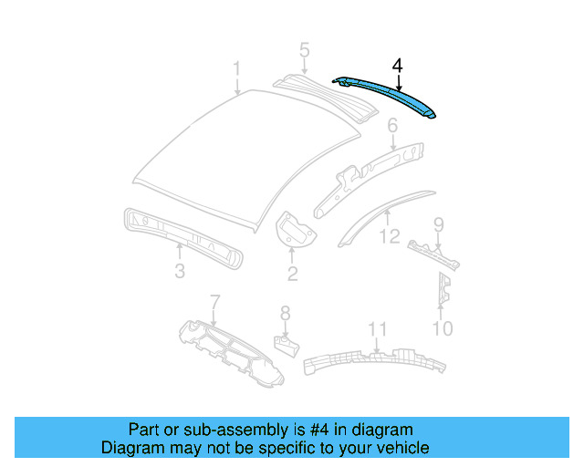 Rear Header 1C0-817-149-A - View 2