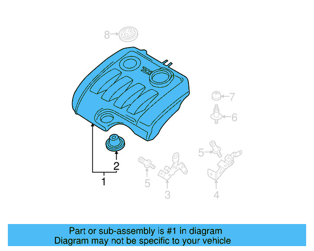 Engine Cover 038-103-925-ED - View 3