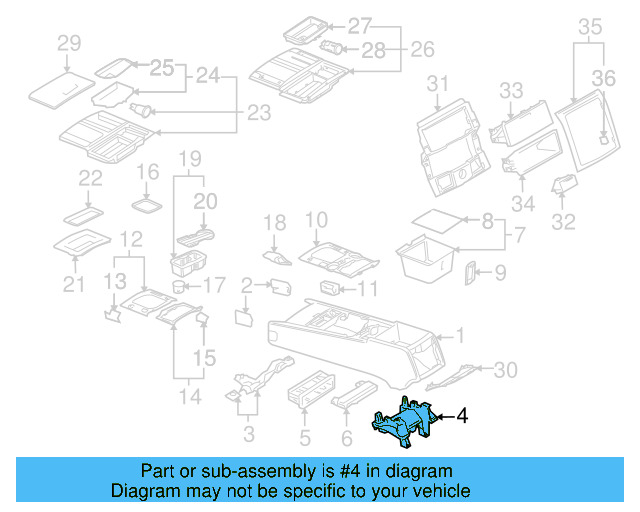 Rear Bracket 7L0-863-345 - View 3