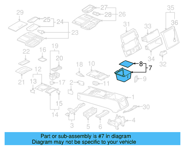 Storage Pocket 7L6-864-395-B-3X1