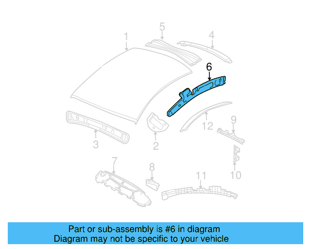 Inner Rail 1C0-809-427-C - View 3