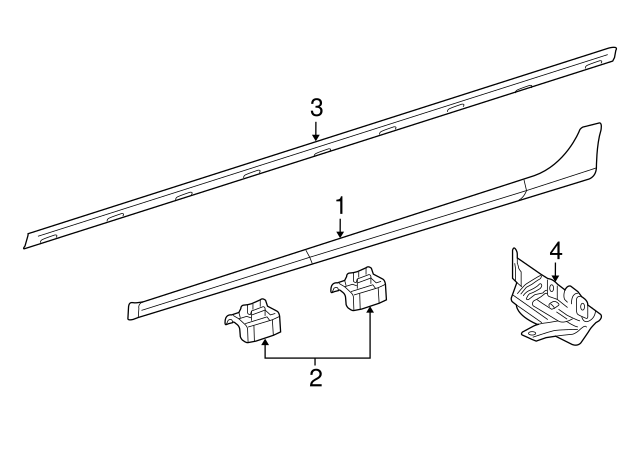Rocker Panel Molding Cap 1K0-854-855-B-9B9