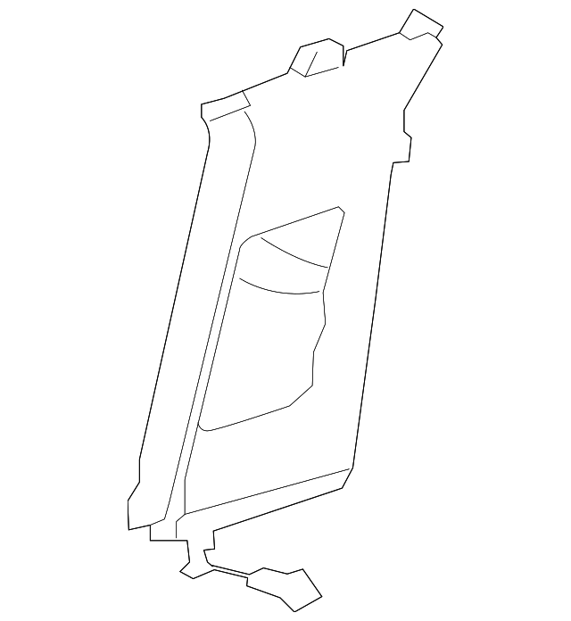 Upper Center Pillar Trim 3D5-867-244-T-3S3