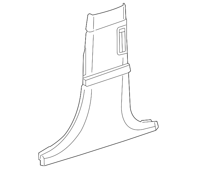 Lower Center Pillar Trim 3D5-867-292-AA-PKZ