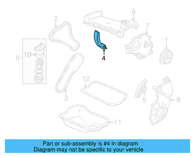 Engine Timing Chain Tensioner 021-109-509-E - View 4
