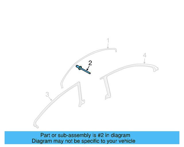 Roof Molding Rivet N-911-935-01 - View 3
