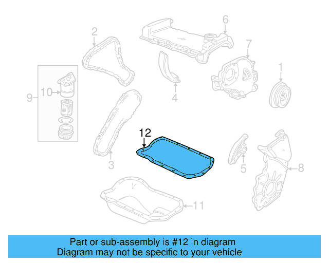 Oil Pan Gasket D-176-404-M2 - View 32