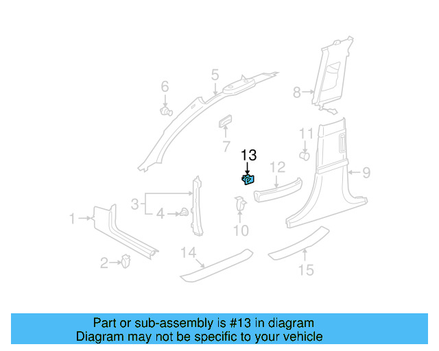 Trim Nut N-103-348-01 - View 2