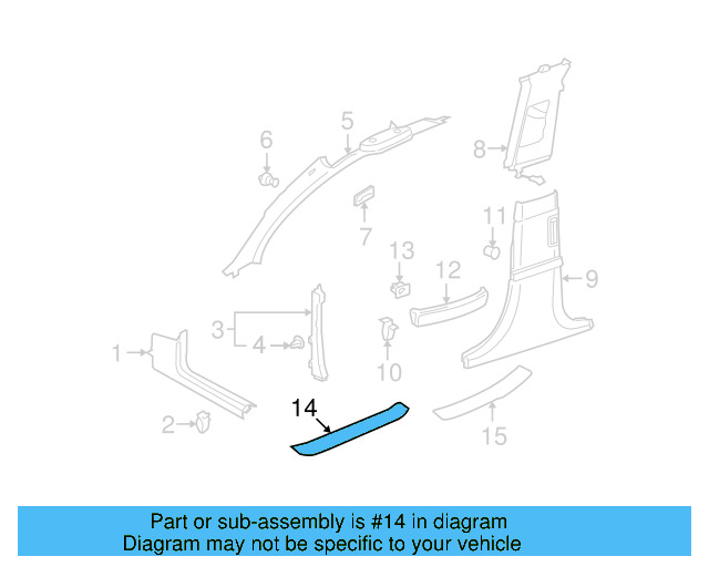 Scuff Plate 3D0-853-537-A - View 2