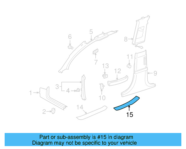Scuff Plate 3D7-853-540 - View 2