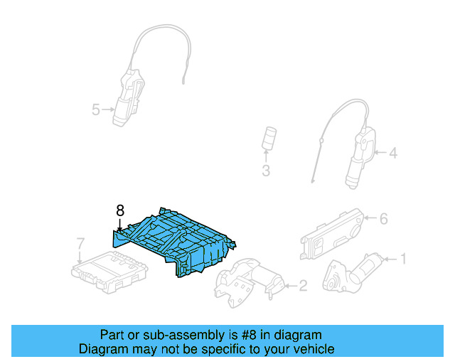 Control Module Bracket 7L0-959-680 - View 2