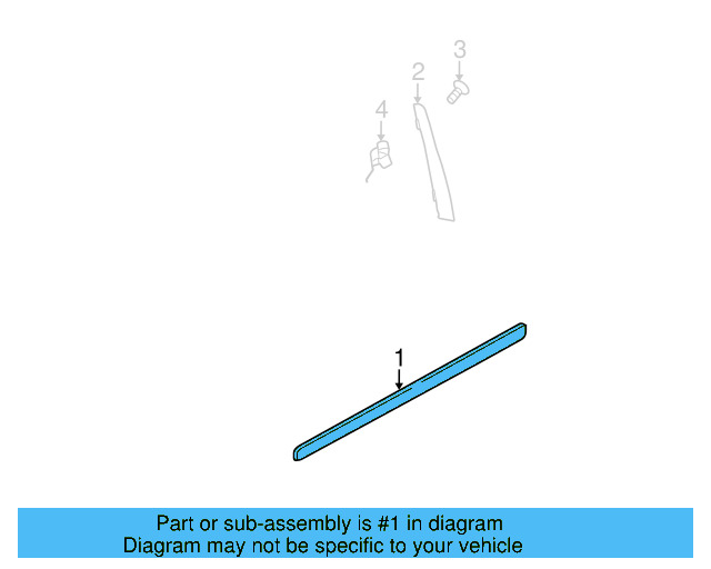 Body Side Molding 1K3-853-515-9B9