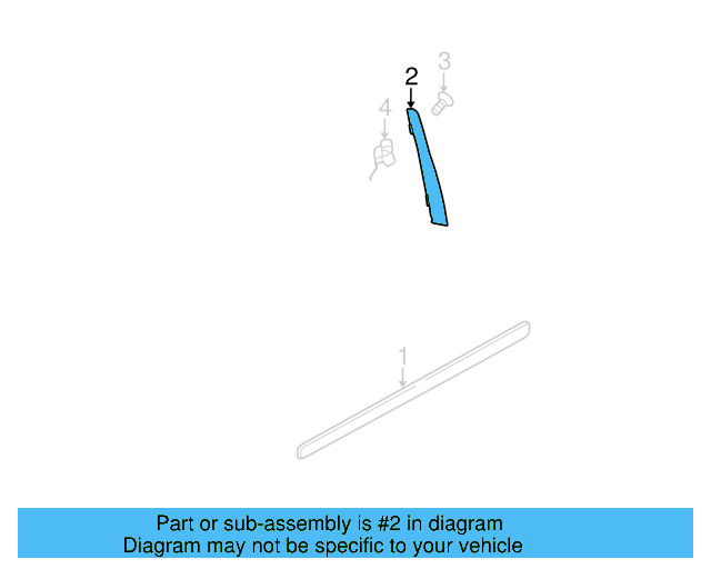 Frame Molding 1K3-837-902-D-03C