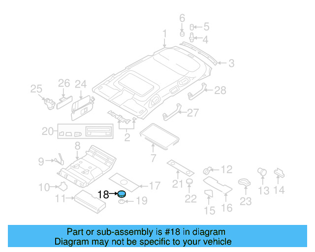 Trim Panel Escutcheon 7L6-858-419-A-5J6 - View 3