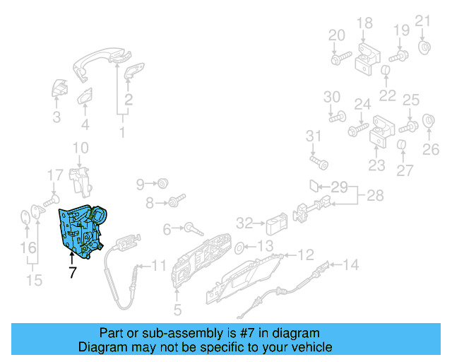 Door Lock Actuator Motor 5K4-839-015-AG - View 15