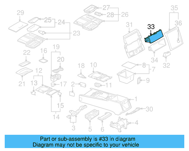 Rear Compartment 7L6-863-072-D-3X1 - View 4