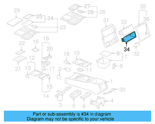 Rear Compartment 7L6-863-072-D-3X1 - View 9