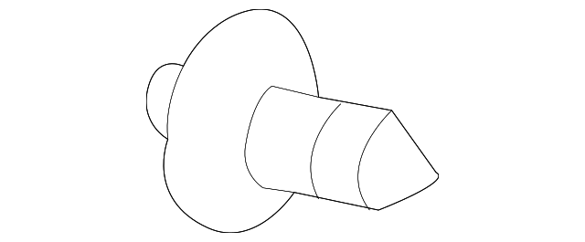 Upper Center Pillar Trim Screw N-911-580-01 - View 4