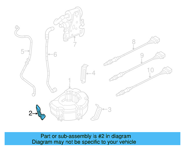Vapor Canister Bracket 1K0-201-827-D - View 17