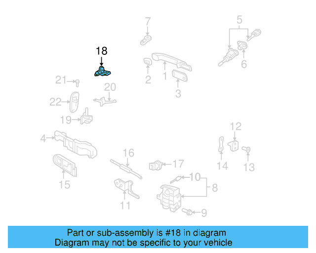 Upper Hinge 1C0-831-402-J - View 6