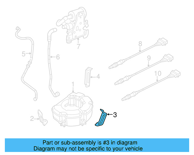Vapor Canister Bracket 1K0-201-827-C - View 17