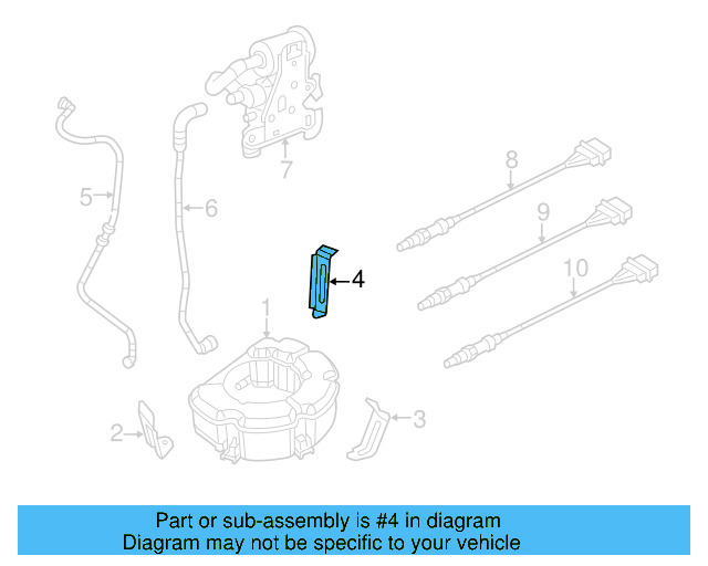Vapor Canister Bracket 1K0-201-827-D - View 13