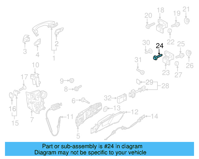 Upper Hinge Mount Bolt N-912-056-02 - View 14