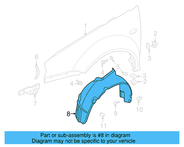 Fender Splash Shield 1J0-825-245-J - View 12