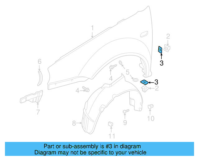 Fender Splash Shield 1J0-825-245-J - View 11