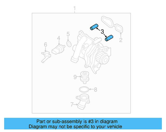 Water Pump Assembly Pin N-013-199-4 - View 10