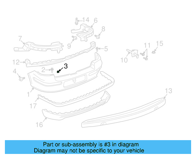 Fender Liner Screw N-907-750-01 - View 95