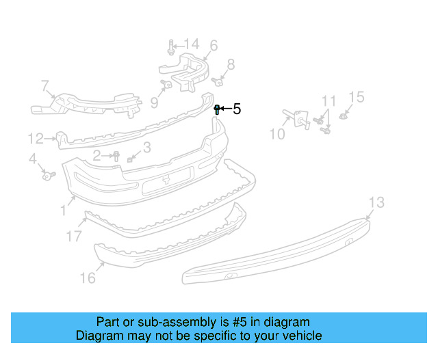 Fender Liner Screw N-907-750-01 - View 91