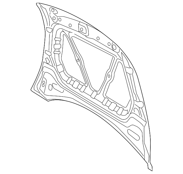 Hood 5C5-823-031-A - View 2