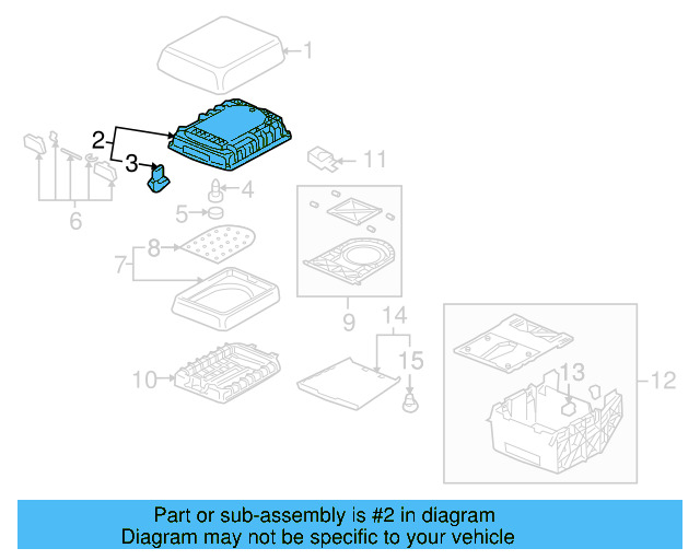 Armrest Base 7L6-863-762-J - View 4