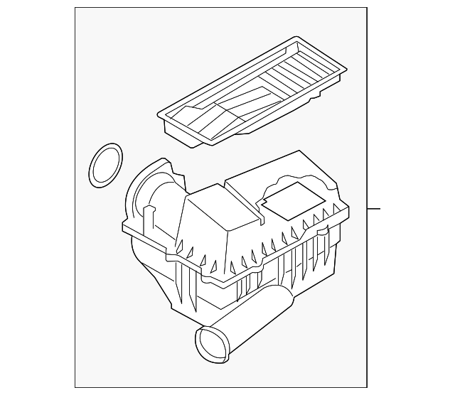 Air Cleaner Assembly 1K0-129-607-AG - View 13