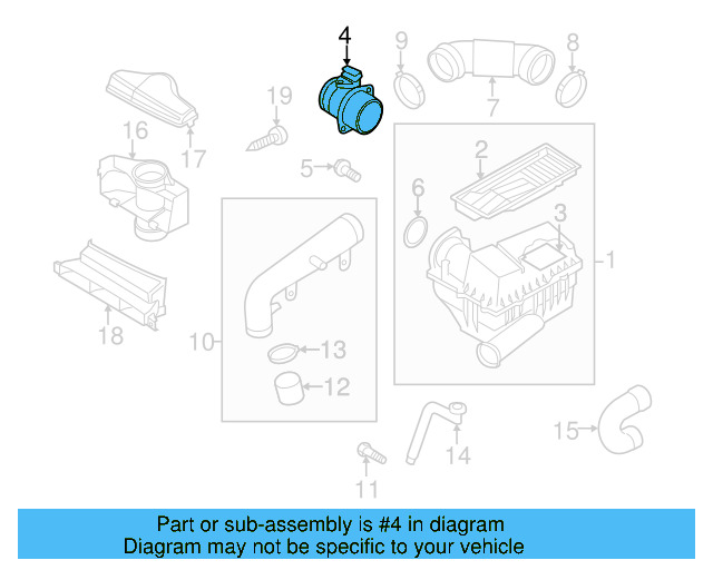Mass Air Flow Sensor 06J-906-461-B - View 34