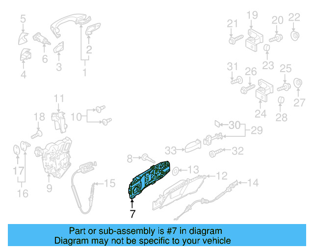 Exterior Door Handle Base 5N0-837-885-H - View 25