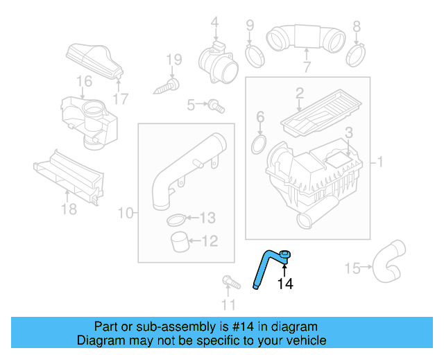 Drain Tube 1K0-129-637-D - View 50