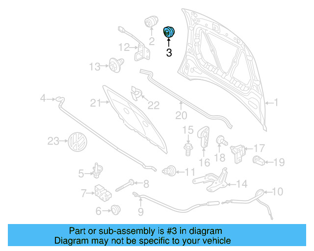 Hood Bumper 867-827-500-A - View 9