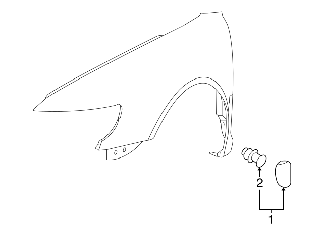 Body Side Molding (Unpainted) 3d0853299agru - View 2