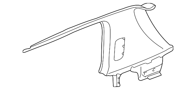 Upper Quarter Trim 1J3-867-287-E-2XP - View 3