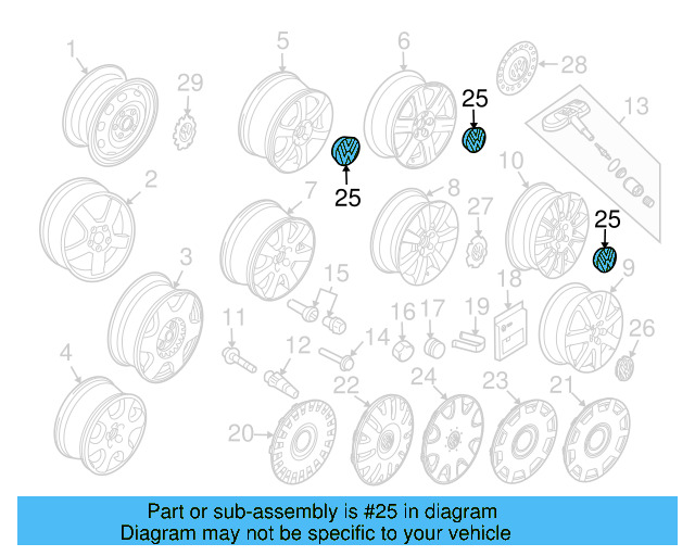 Hub Cap 1C0-601-149-A-GRB - View 17