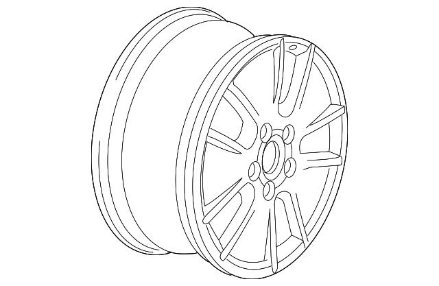 Wheel, Alloy 1C0-601-025-J-1E9 - View 5