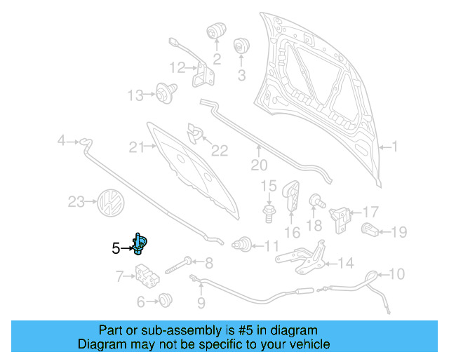 Support Rod Retainer 1U0-823-397-121 - View 9