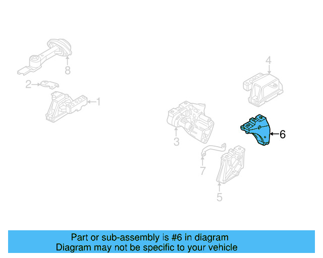 Bracket 1J0-199-117-AG - View 5