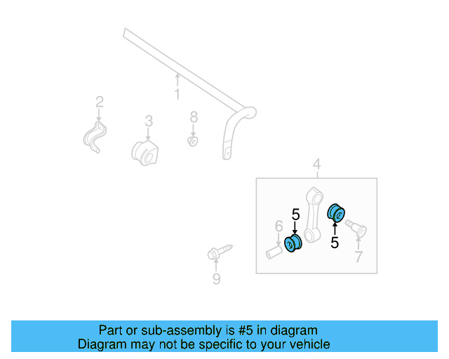 Suspension Stabilizer Bar Link Bushing 1J0-411-327-A - View 11